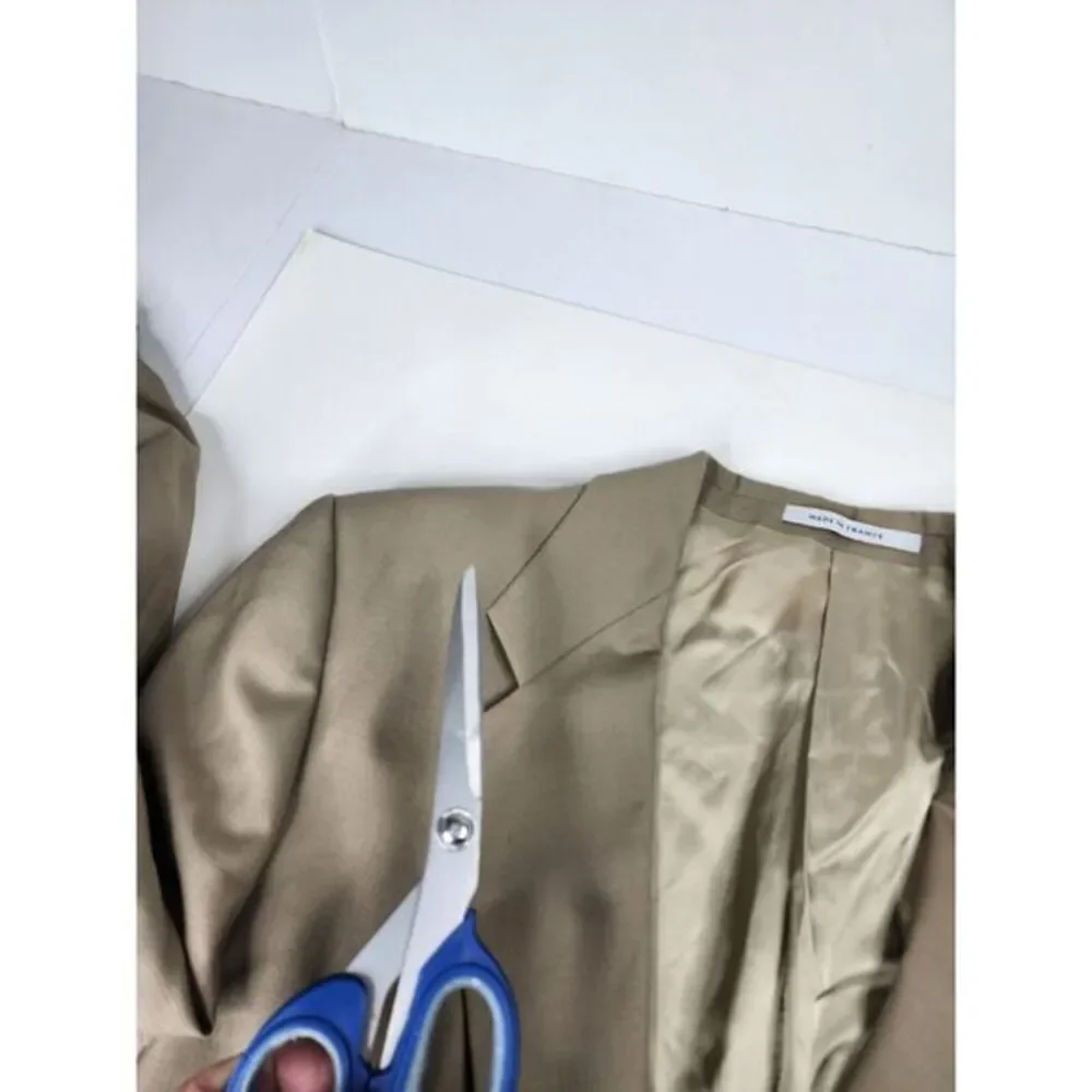 YSL Yves Saint Laurent Men Surgical Cuff Blazer Brown‎ Jacket 38 Made In France